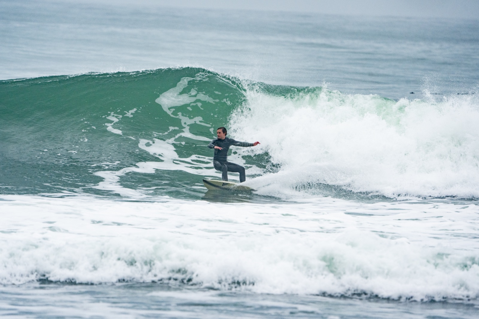 Surfing near Santa Cruz