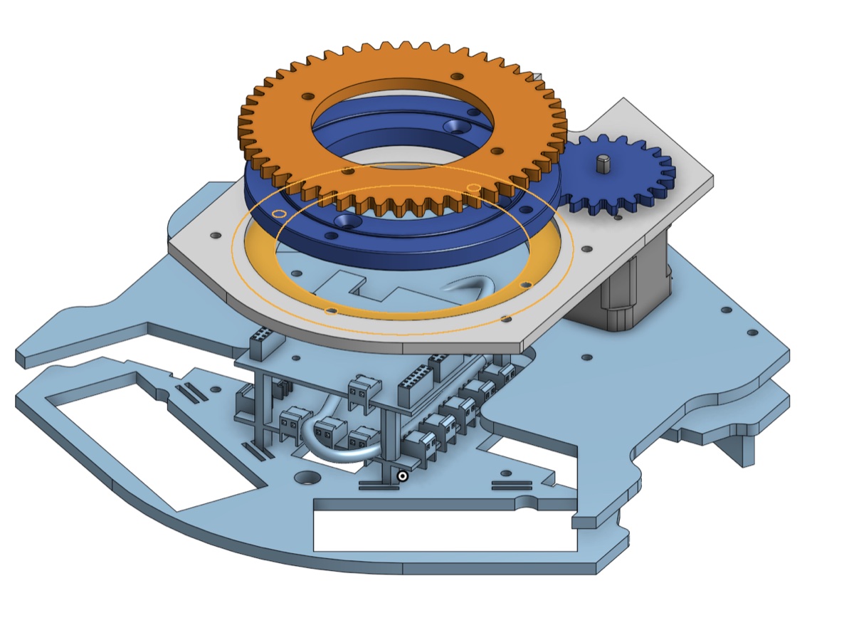 Turret rotating subassembly CAD